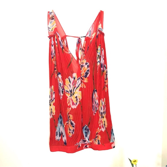 Free people sheer flower print blouse. Medium - Picture 1 of 8